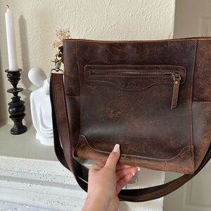 100% Genuine Leather Dark Brown Purse
